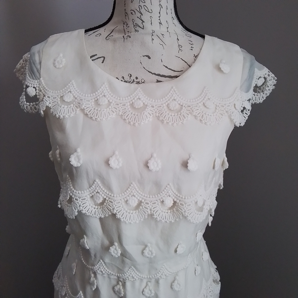 J. Crew Wedding Juliette Gown Ivory - 8 - Picture 4 of 16